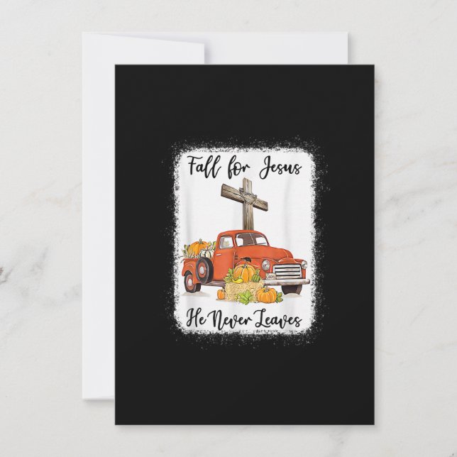 Invitation Tombez Pour Jésus Il Ne Quitte Jamais Camion de Ci (Devant)