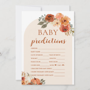 Invitation Tombez sur un petit bébé citrouille Baby Shower Pr