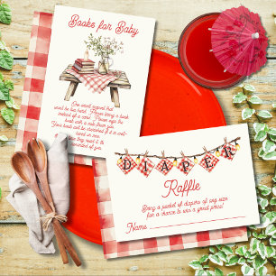 Invitation tombole de baby shower de bébé-Q