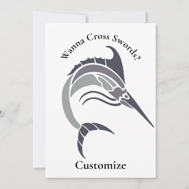 Invitation Tonnerre de poisson-épée (Devant)