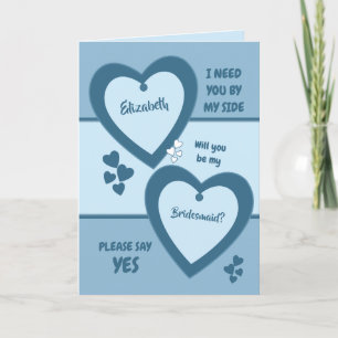 Invitation Tons de la femme de ménage Mariage bleue