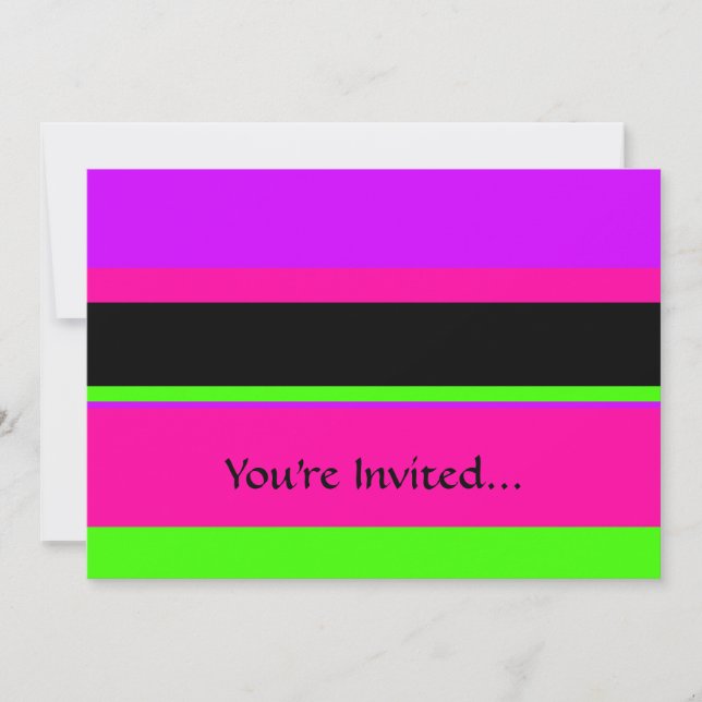 Invitation Tons roses chaudes et mauves - Design moderne (Devant)