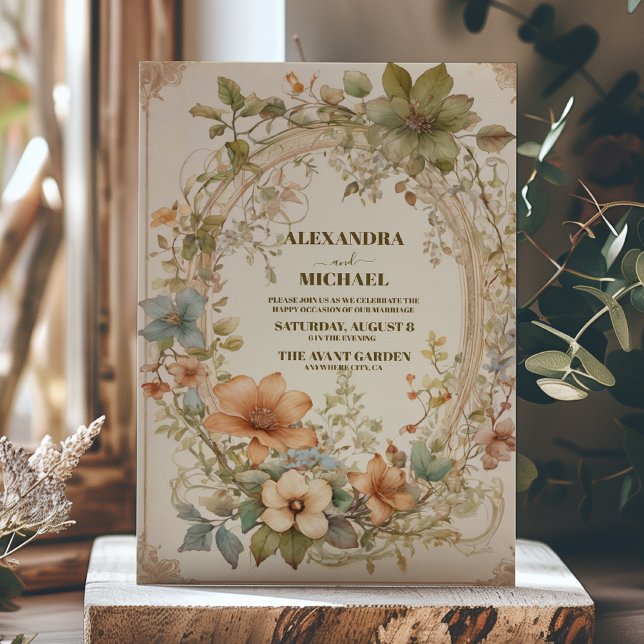 Invitation Tons Rouille Cuivre Mariage élégant (Créateur téléchargé)