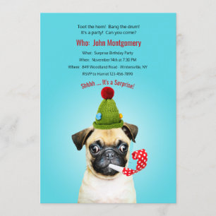 Invitation Toot Horn Surprise fête d'anniversaire