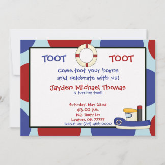 Invitation TOOT, TOOT, viens à tes chevaux et c...