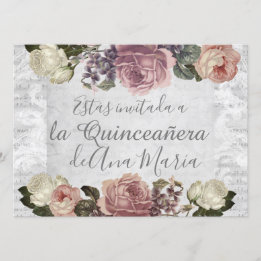 Invitation Torre Eiffel élégante lamentable de la Quinceanera