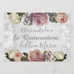 Invitation Torre Eiffel élégante lamentable de la Quinceanera