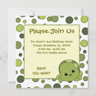 Invitation Tortue Cutie