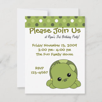 Invitation Tortue Cutie