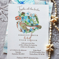 Tortue de mer, Mariage de couronne bleu tropical