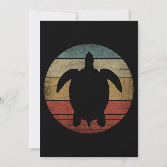 Invitation TORTUE vintage (Devant)