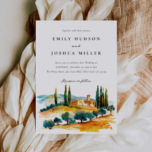 Invitation Toscane Paysage Mariage italien