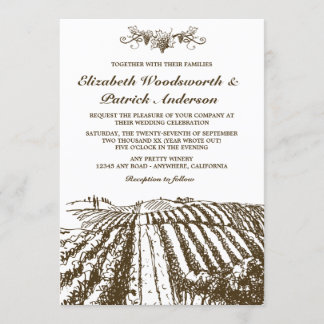 Invitation Toscane : Un mariage rustique dans un vignoble