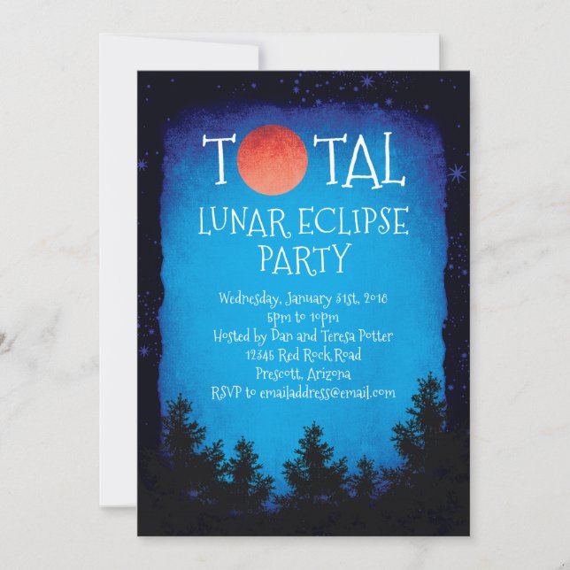 Invitation Total Lunpse Red Moon Party (Devant)