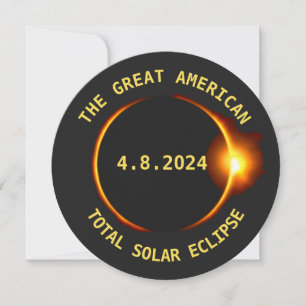 Invitation Total Solaire Eclipse Viewing Party 4.8.2024 USA