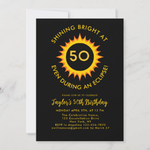 Invitation Total Solar Eclipse 4.8.2024 Fête du 50e anniversa
