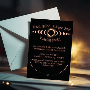 Invitation Total Solar Eclipse - date personnalisée 2024