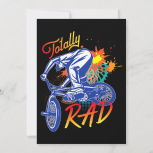 Invitation Totalement Rad 80s BMX Vélo Boys filles