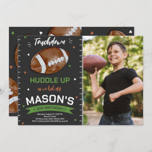 Invitation Touch Football Anniversaire Photo