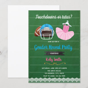 Invitation Touchdowns ou tutus