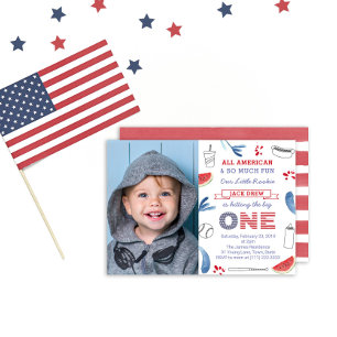 Invitation Toucher le Big ONE Baseball 1er Anniversaire photo