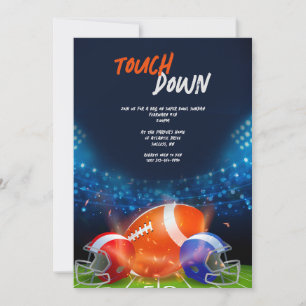 Invitation Touchez la partie de football