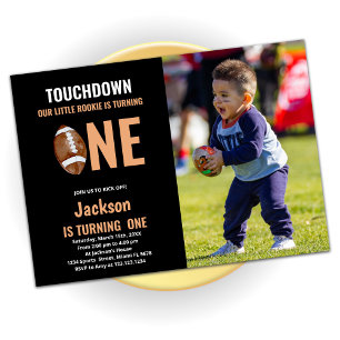 Invitation Touchez Un Anniversaire De Football Avec Photo