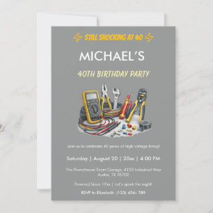 Invitation Toujours choquant à 40 ans Fête d'anniversaire d'é