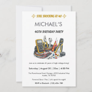 Invitation Toujours Choquant à 40 Ans Fête d'anniversaire Éle
