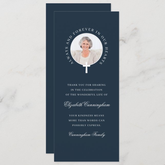 Invitation Toujours et toujours dans nos coeurs| Photo et Cro (Devant / Derrière)