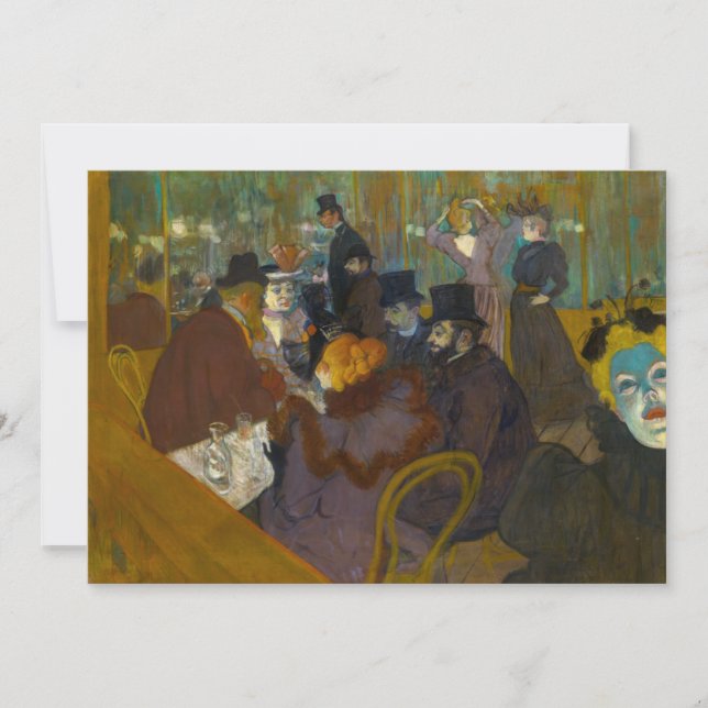 Invitation Toulouse-Lautrec - Au Rouge (Devant)