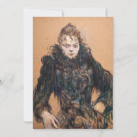 Toulouse-Lautrec - Femme avec un Boa Noir