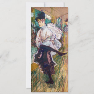 Invitation Toulouse-Lautrec - Jane Avril Dancing