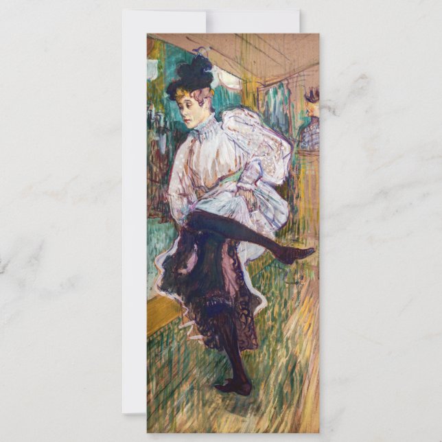 Invitation Toulouse-Lautrec - Jane Avril dansant (Devant)