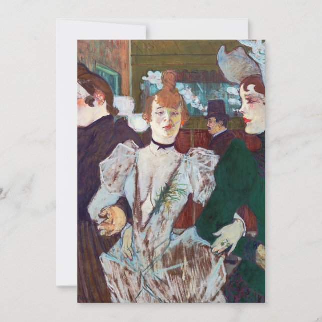 Invitation Toulouse-Lautrec - La Goulue Arrivée à la Rouge (Devant)