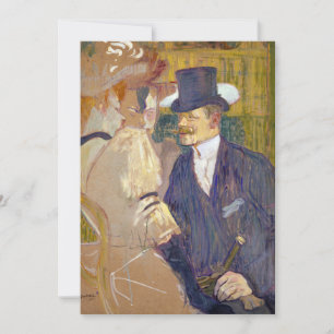 Invitation Toulouse-Lautrec - L'Anglais au Rouge