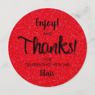 Invitation TOUR Anniversaire Dîner Plate Merci