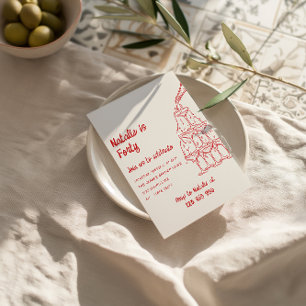 Invitation Tour Champagne à 40 mains tirée 40e anniversaire