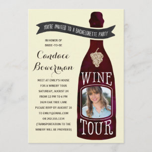 Invitation Tour des vins   Photo Bachelorette