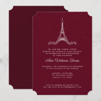 Tour Eiffel Bourgogne sous les étoiles Quinceañera