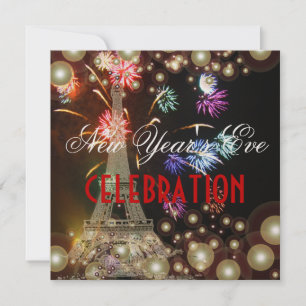 Invitation Tour Eiffel, bulles de champagne pyrotechniques