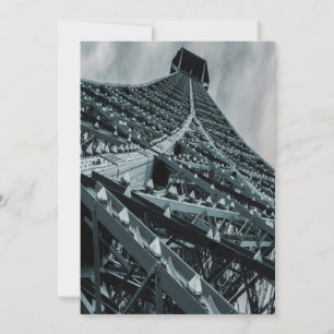 Invitation Tour Eiffel Paris Acier et ciel