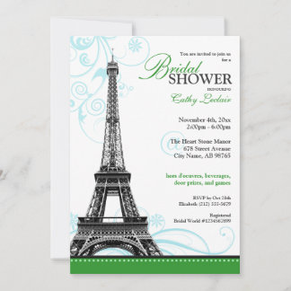 Invitation Tour Eiffel Paris Fête des mariées parisienne