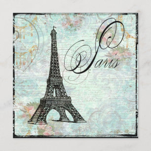 Invitation Tour Eiffel Paris La Tour Eiffel