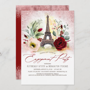 Invitation Tour Eiffel Vintage Paris