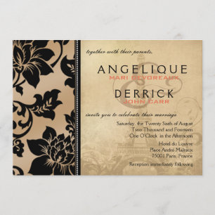 Invitation Tour Fleur de Paris Eiffel  sable