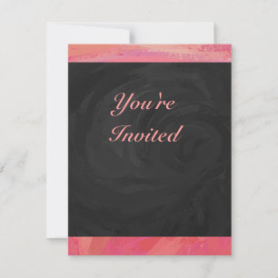 Invitation Tourbillon de saumon et fête noire