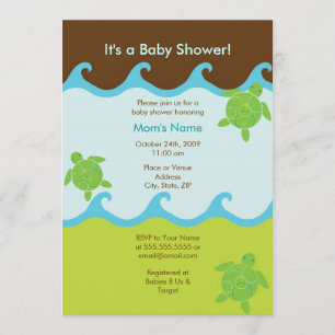 Invitation tourbillonnante heureuse de baby shower