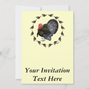 Invitation Tourkey circle