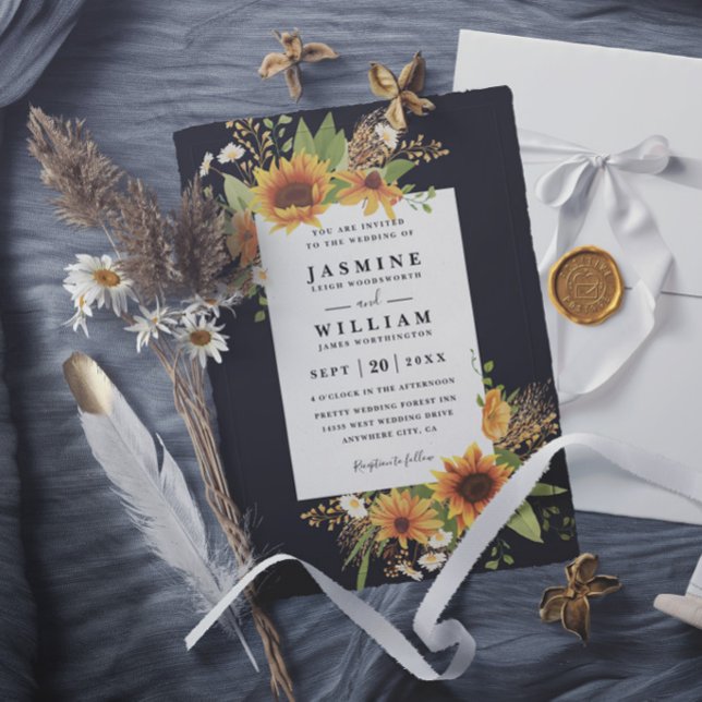 Invitation Tournage de mariage moderne élégant rustique de to (Créateur téléchargé)